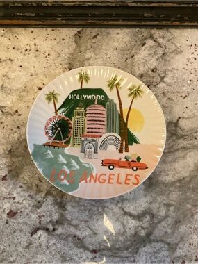 Rifle Paper Co. White Ceramic Dinner Plate